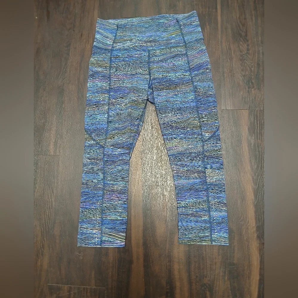 lululemon athletica Blue Space-Dye High-Rise Leggings